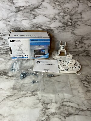 Universal Short Projector Ceiling Mount LCD DLP Swivel Adjustable Tilt - White