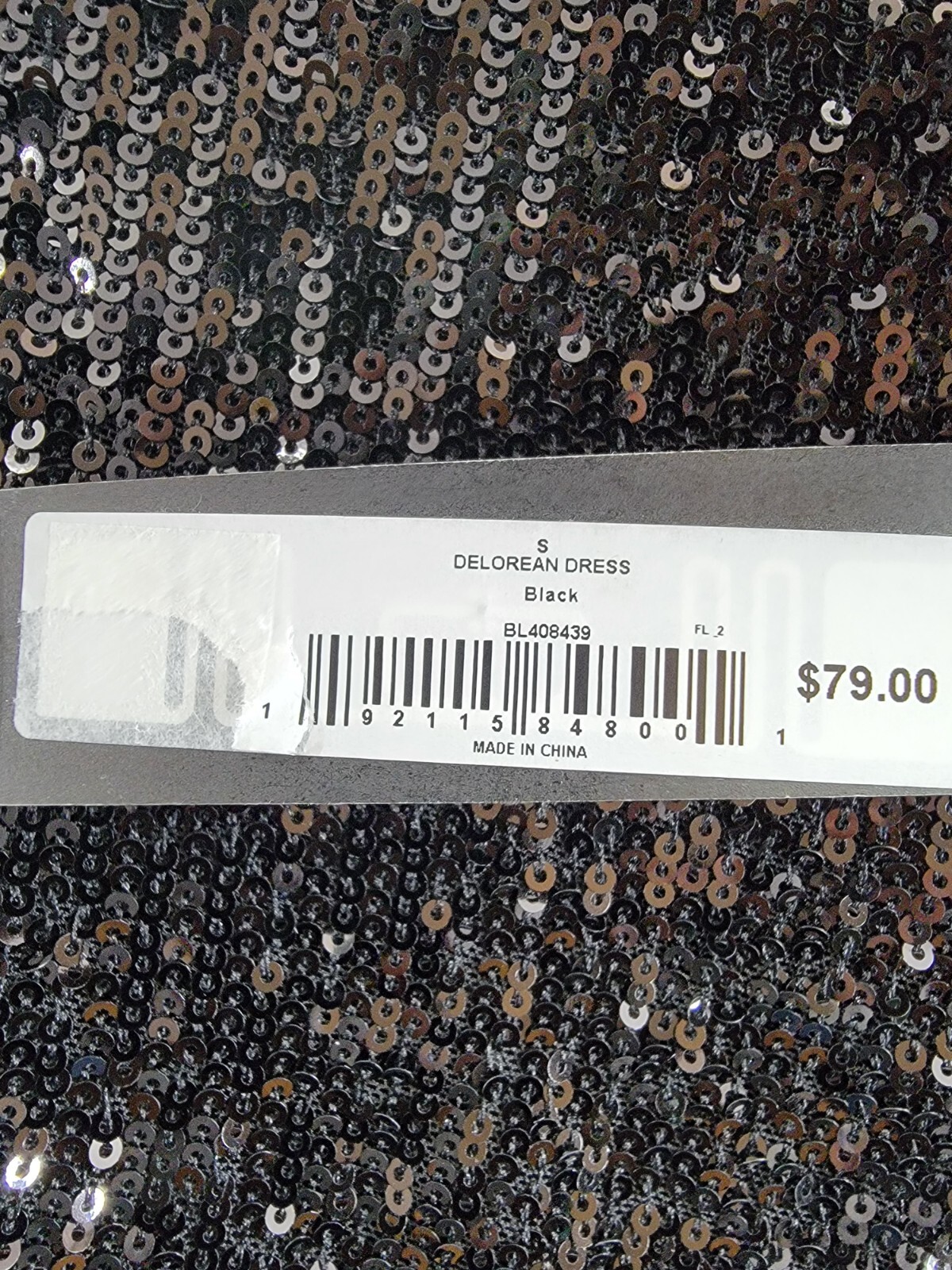 Steve Madden Delorean Sequined Mini Cocktail Dress Women's S Black Pullover - Picture 16 of 16