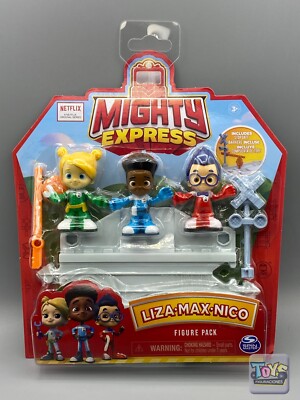 MIGHTY EXPRESS Liza Max Nico Figure Pack & Stop Gate Netflix