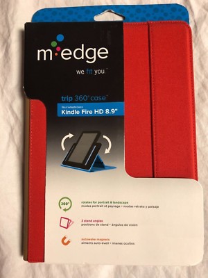 5 PACK M-Edge Trip 360 Case Kindle Fire HD 8.9'' Red / Brown New A91-TR-C-PG 