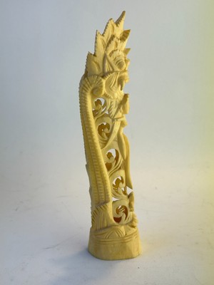 Hand Carved Bone Figurine Intricately Cut In Thailand In The Early 1970 s