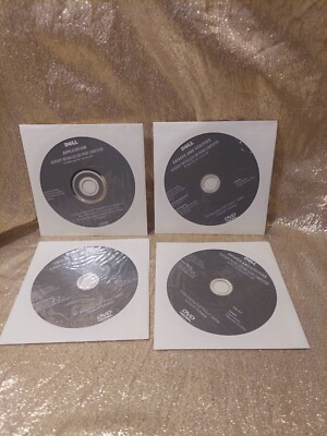 Lot Of 4 Dell DVDS, Application, Drivers And Utilities, 2009 Computer Discs