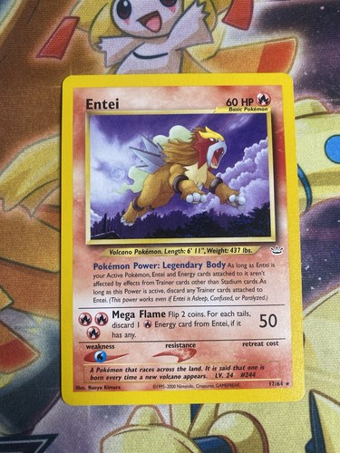 Pokémon card Entei Neo Revelation s-l400.jpg