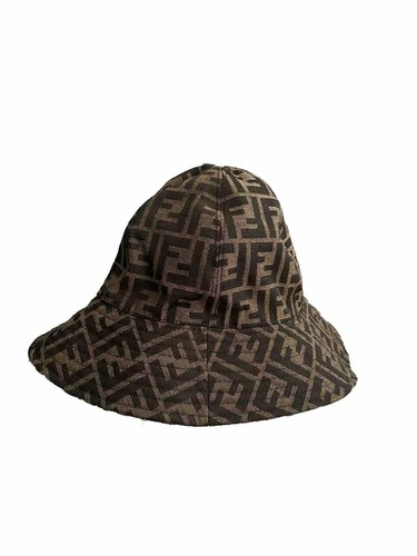 Fendi Brown FF Zucca Canvas Bucket Hat M | eBay