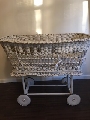 Baby Cradles Antique Wicker Baby