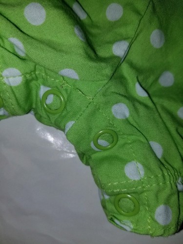 BABY GIRL 3 MONTH CARTER'S POLKA DOT BUBBLE ROMPER OUTFIT GREEN