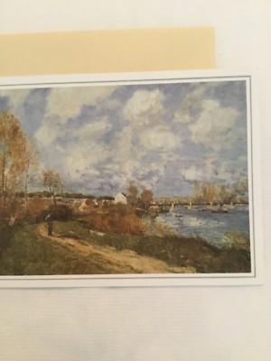 VTG Notecard Art Fravezzi Summer at Bougival Alfred Sisley Unused