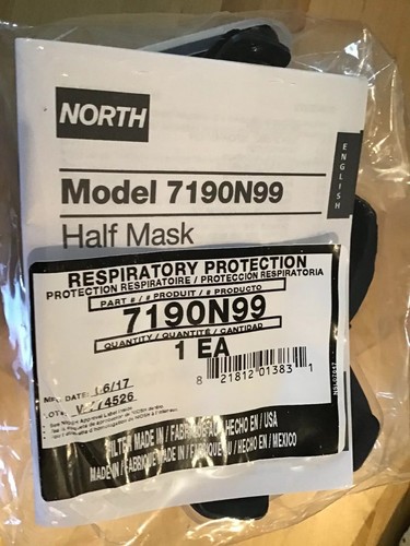 North by Honeywell 7190N99 Low Maintenance Half Mask Respirator NRFP