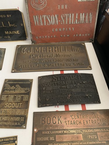 16 pcs. Vintage Machinery Nameplates & ID Plates -- Vintage!!!