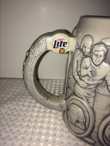 Miami Dolphins Stein Mug Miller Lite 5.5 inches collectible stoneware Est. 1966