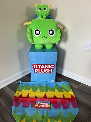 *NO CODE* Pet Simulator X Titanic Lucki Plush Big Games PLUSHES & Drawstring Bag