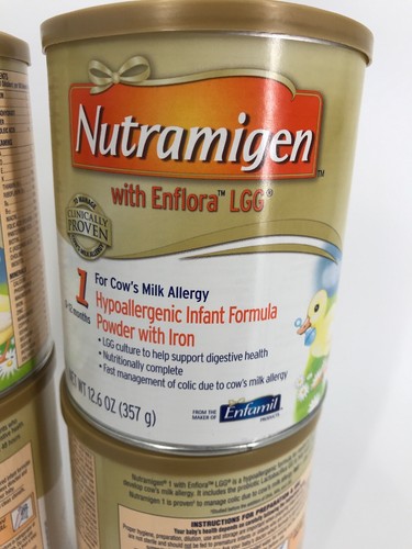 4x Enfamil Nutramigen with Enflora LGG  Powder 12.6 Oz Expires MAY 2019