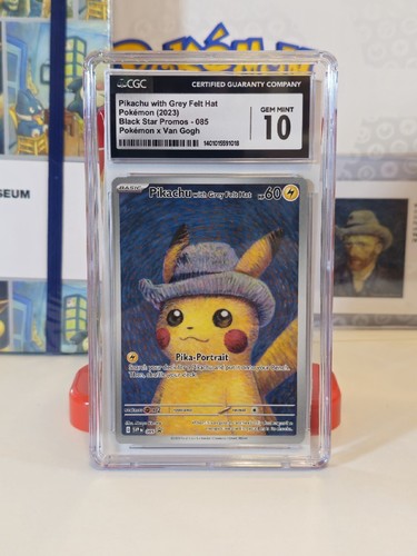 CGC 10 Pokemon Van Gogh Pikachu with Grey Felt Hat SVP 085 CGC 10 Pokemon Van Gogh Pikachu with Grey Felt Hat SVP 085