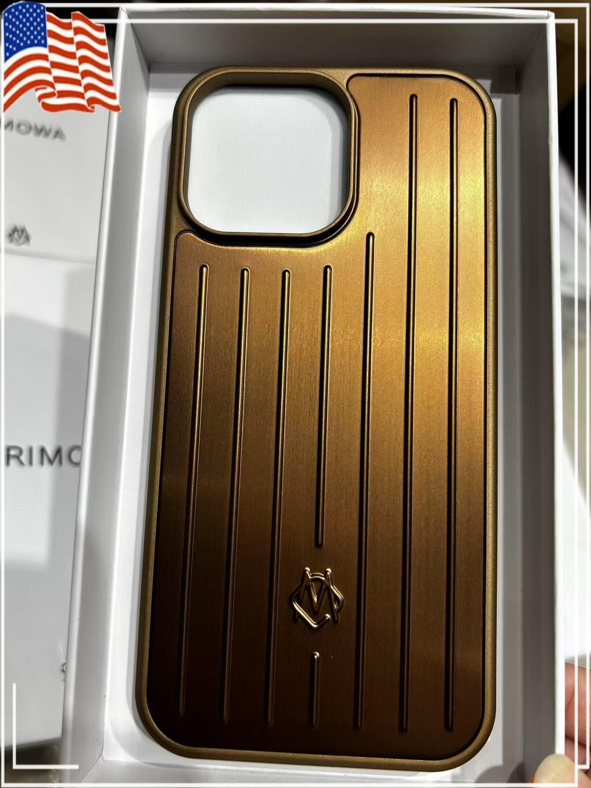 Rimowa iPhone Case Gold Aluminum For iPhone 16 Pro Max New US | eBay