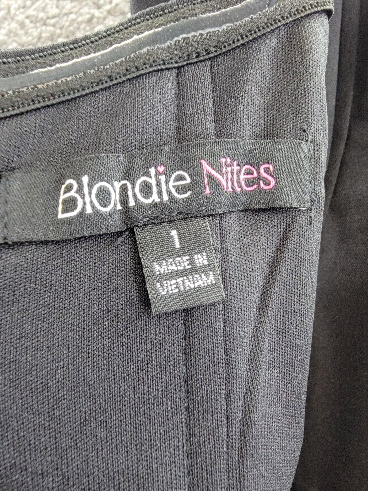 Blondie Nites Strapless High-Low Gown Juniors' 1 Black Sweetheart Neck Back Zip - Picture 8 of 16