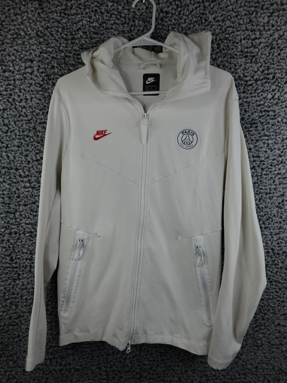 psg tech fleece white