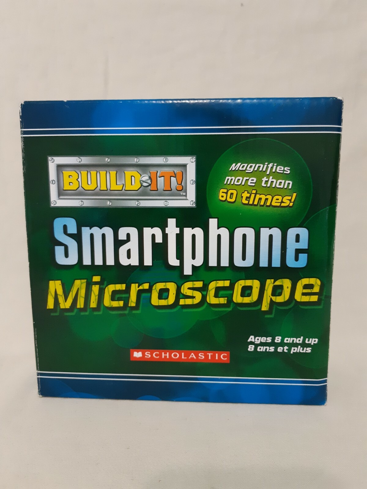 Scholastic Build-It Smartphone Microscope 60X Magnification New Unused