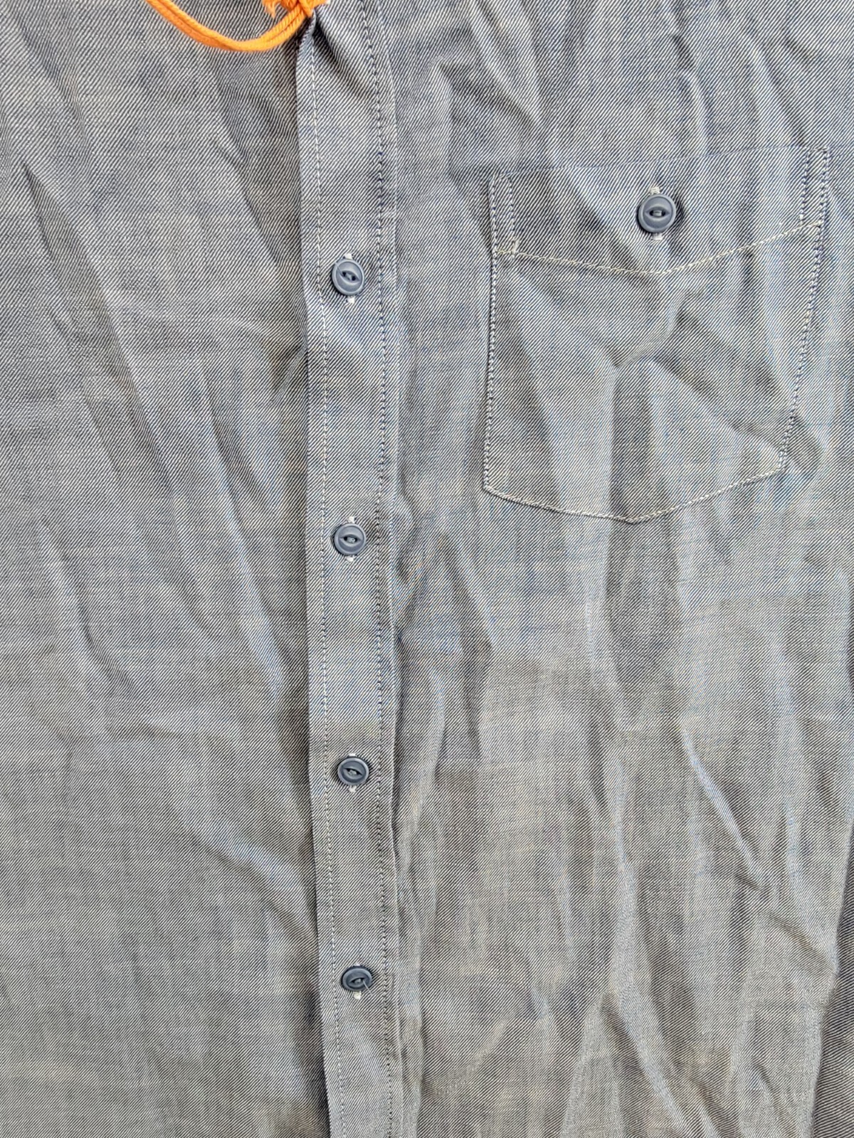 Weatherproof Vintage Long Sleeve Solid Cotton Twill Shirt Men's S French Navy - Picture 8 of 19