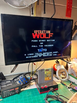 Operation Wolf Nintendo NES clean tested working authentic