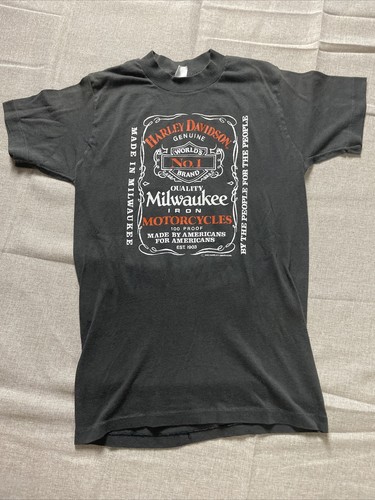 USA製！HARLEY DAVIDSON JACK DANIELS ヴィンテージ Vintage 1982 Harley Davidson Jack Daniels Graphic T-shirt