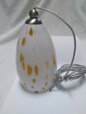 Rare NLA New LBL/Tech Lighting Italian Opal Pendant Light Murano Glass