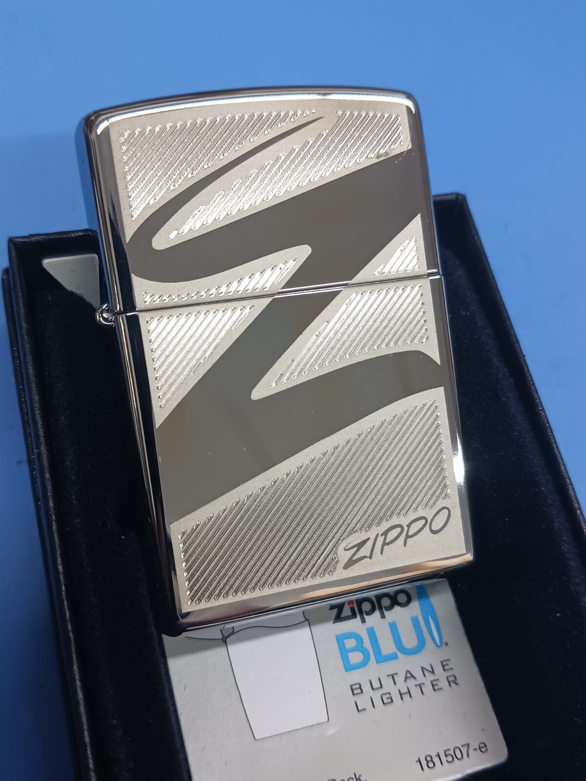 Zippo Windswept Z High Polish Chrome 24461 | eBay