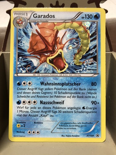Garados XY109 Promo Holo Shiny Pokemon Karte Selten
