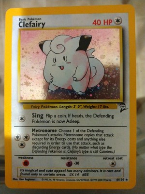 Pokemon Tcg Clefairy Base Set 2 6 130 Holo Unlimited Holo Rareのebay公認海外通販 セカイモン