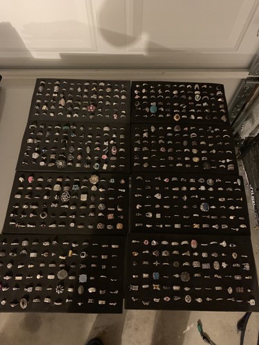 HUGE Sterling Silver Ring Lot Vintage 2900 Rings Turquise Every Thing