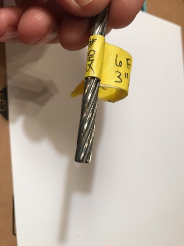 Reamer Bit Mics .247 - .250 Tapered 6 Flute Stock #0475