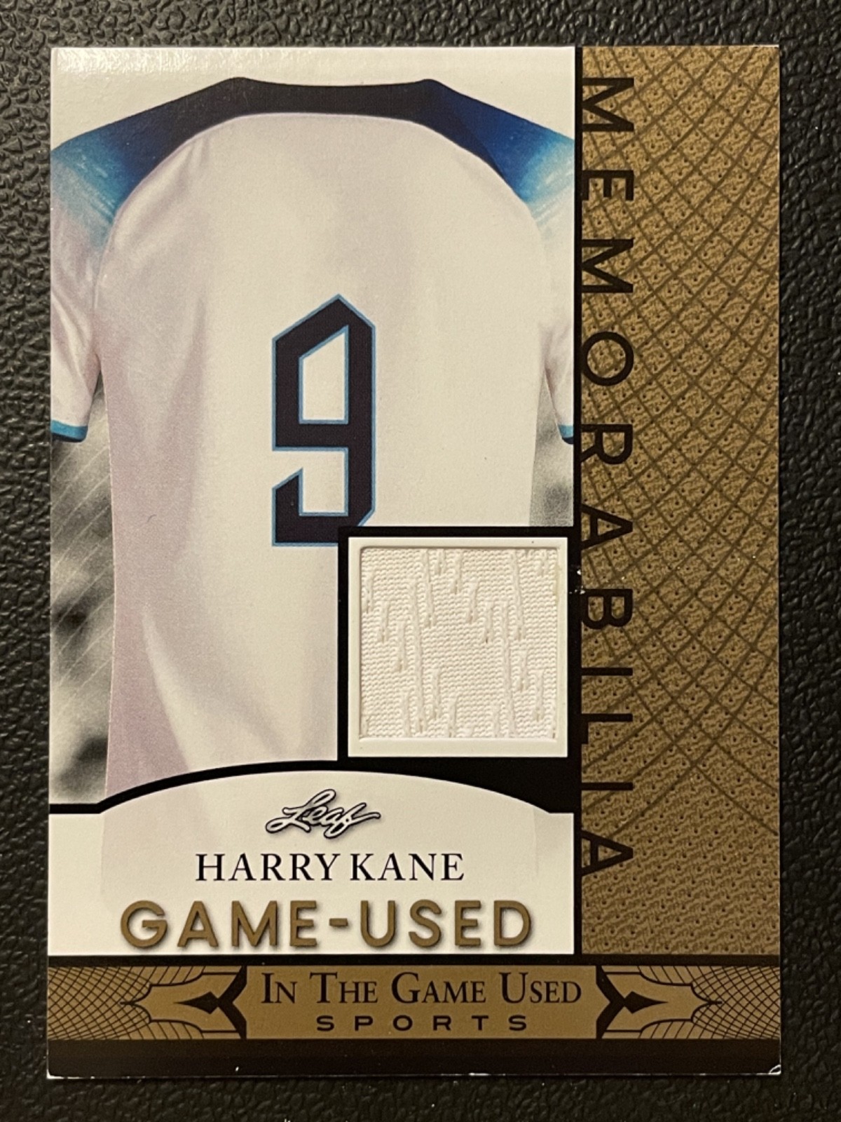 2024 Leaf In The Game Used Memorabilia Gold Harry Kane Jersey