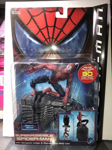 Spider-man Movie Super Poseable with Gargoyle Ledge Web