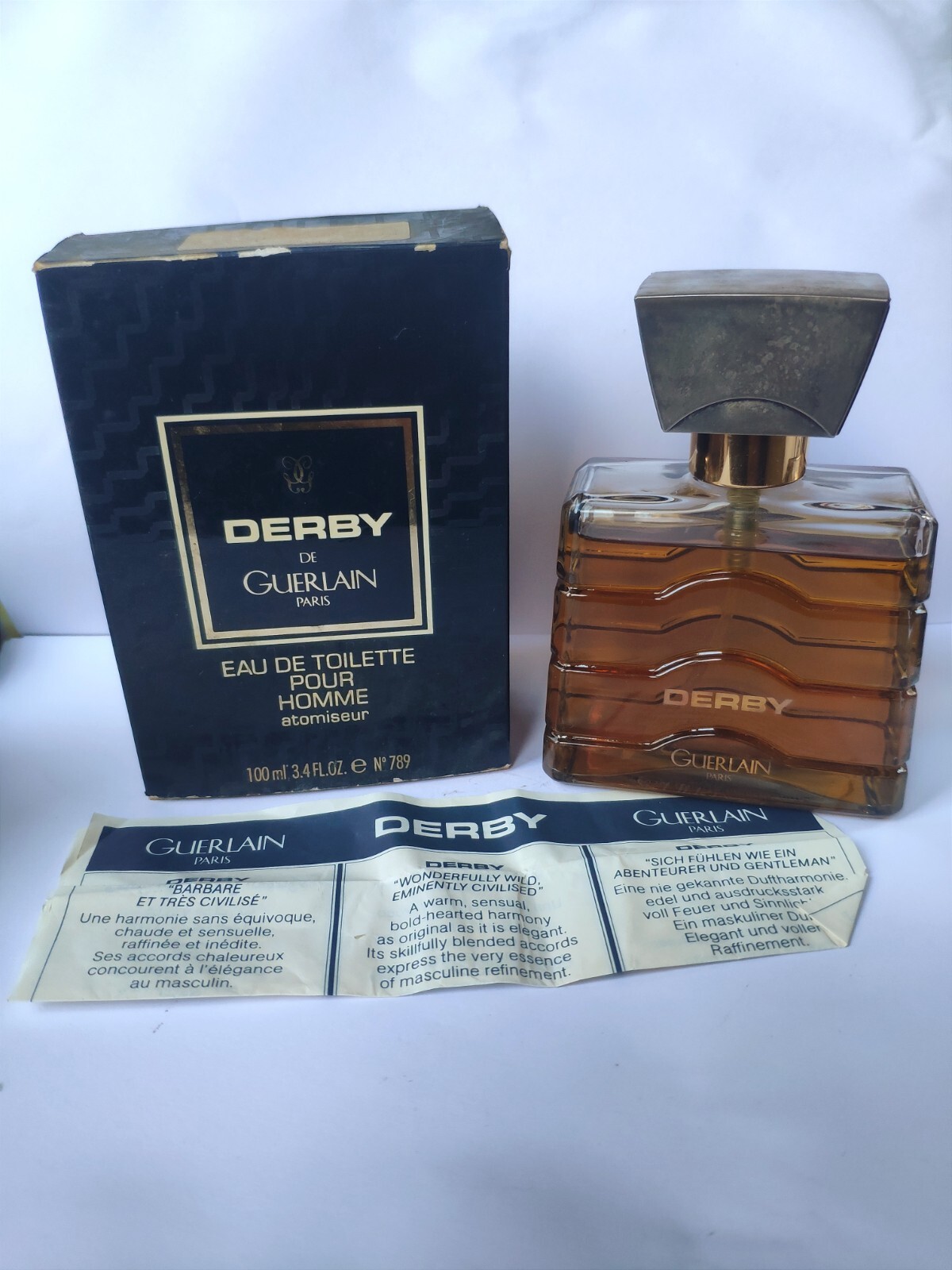 Parfum homme vintage Guerlain Derby EDT 100 ml | eBay