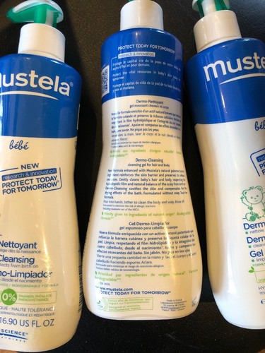 Mustela Bebe Dermo-Cleansing 3 Pack! 16.90 fl.oz EXpired 9/2018
