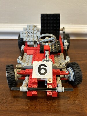 Vintage Lego Technic Go Kart #8842 W/ Box & Instructions Missing 4 Pieces