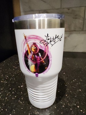Mortal Kombat 3 Sindel Promo Travel Tumbler Cup  MK3 arcade game - Rare