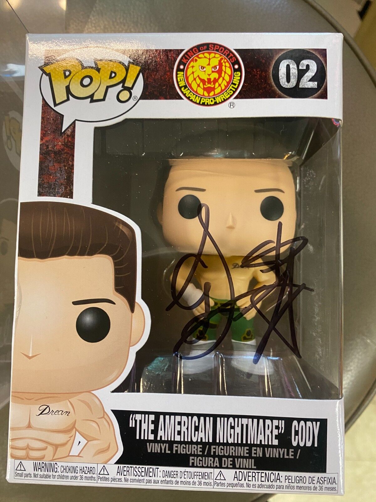 Cody Rhodes 02 Signed Auto Stardust Funko Pop The American Cody Rhodes 02 Signed Auto Stardust Funko Pop The American