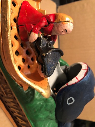 Reproduction Cast Iron Mechanical Bank:  Jonah and the Whale
