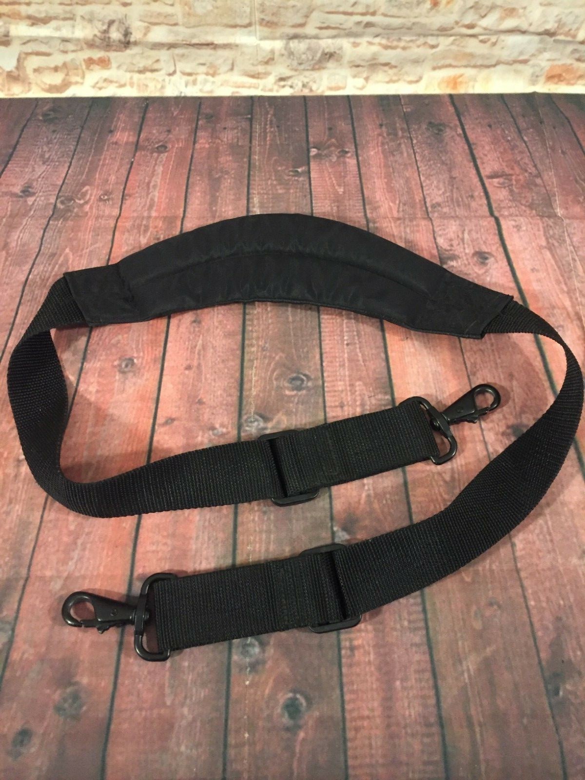 Genuine LL Bean Messenger Duffle Bag Replacement Adjustable Shoulder Strap BLACK