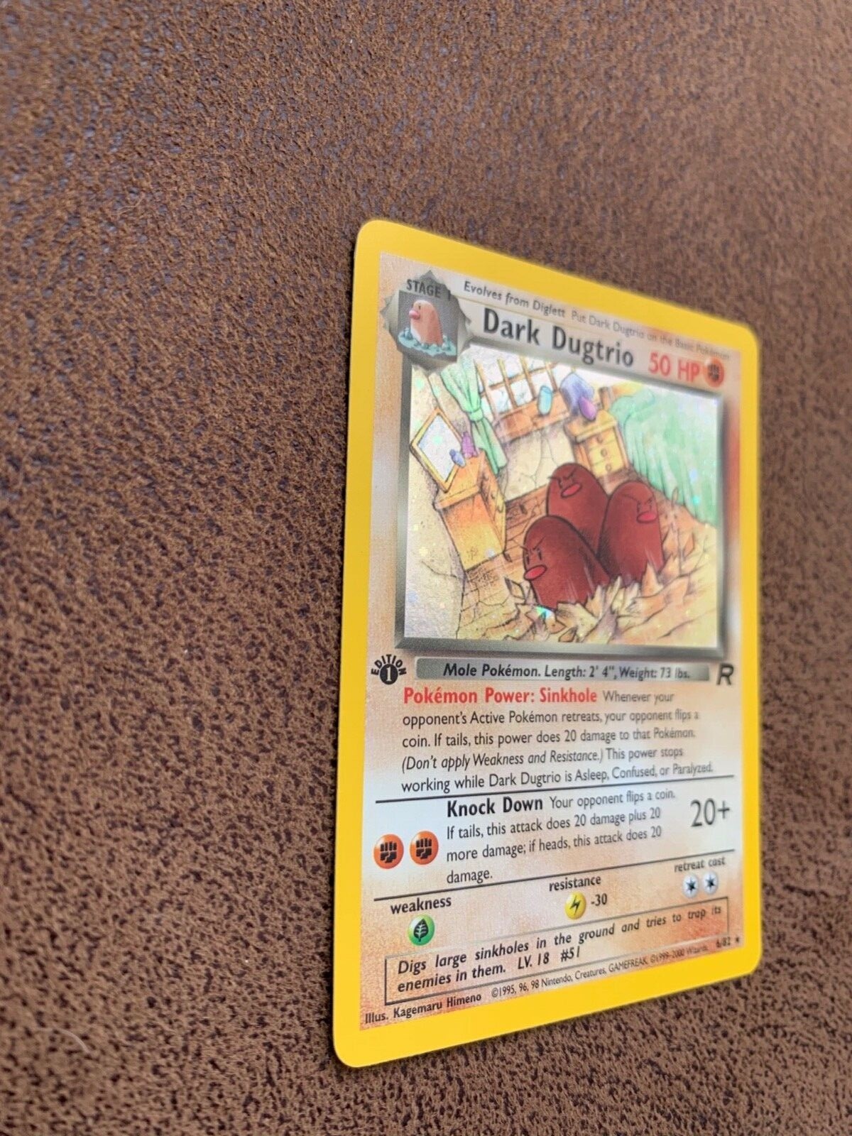 童童（トントン）の本  超レア Rare 1st Edition Dark Dugtrio 6/82 Holo - Team Rocket Set