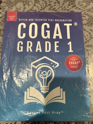 COGAT Grade 1 Test Prep: Gifted and Talented Test Preparation Book  Brand New