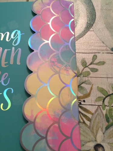 Motivational Title Note Book With Rainbow Cover.