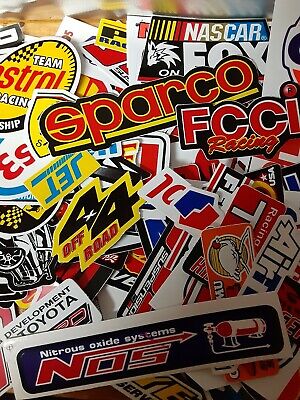 Lot Set of 10 Automotive Stickers Decals Racing Car Toolbox Auto 