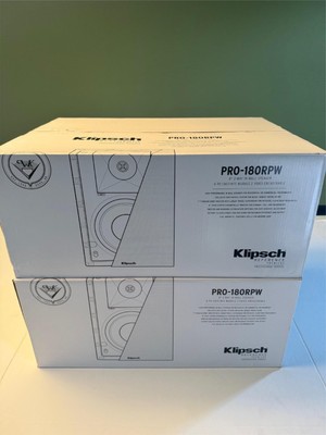 Brand New Klipsch PRO-180RPW In-Wall Speaker X 2 units for sale