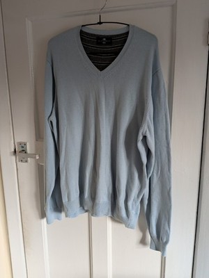 Men's Marks And Spencer Blue Harbour Large Jumper Lightweight 100%cotton