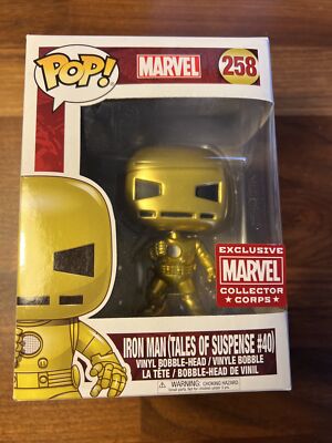 Pop Funko #258 Marvel Iron Man Tales Of Suspense #40 Marvel Collector Corps