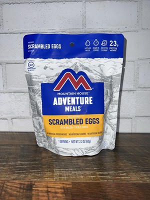 Mountain House Scrambled Eggs Bacon Freeze-Dried Camping & Backpacking 1 Serving