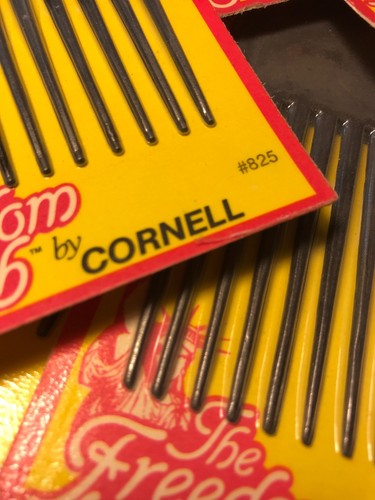 30 Vintage 6.5” Nylon Black Pics Pik Freedom Comb Cornell #825 NOS Packaged