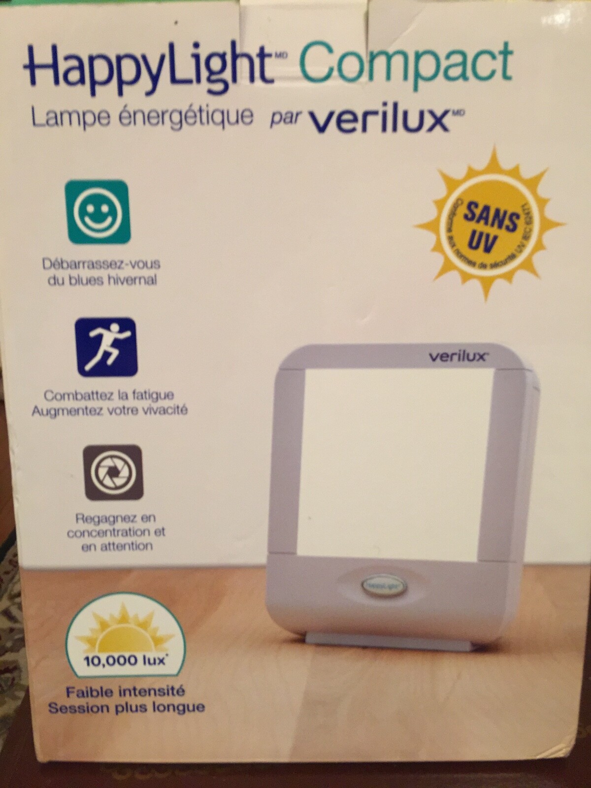 Verilux HappyLight Compact, Improve mood/energy! New & Tested Speedy Delivery