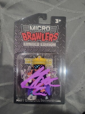 Matt Cardona (Death Match King) Micro Brawler Autographed New